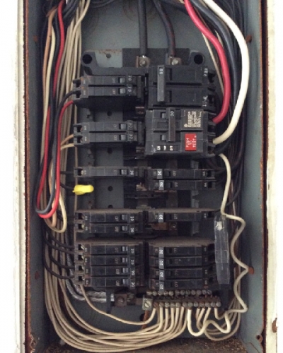 outdated electrical panel